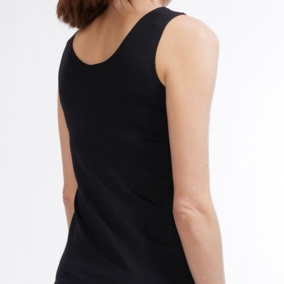 NWOT Chico’s Women’s Microfiber Black Tank Top - Picture 2 of 8